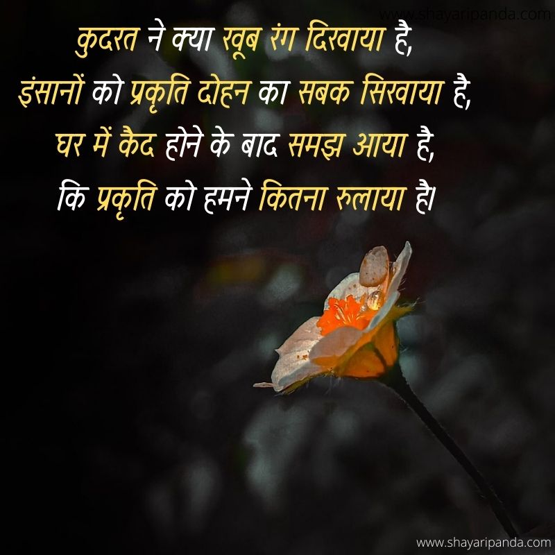 prakriti par hindi shayari